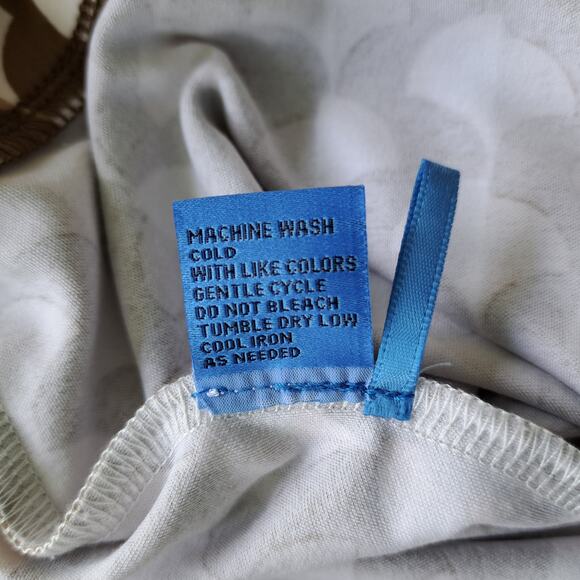 J McLaughlin Carmel Catalina Cloth Pants Medium Straight Wide Leg Brown Retro - Picture 9 of 9